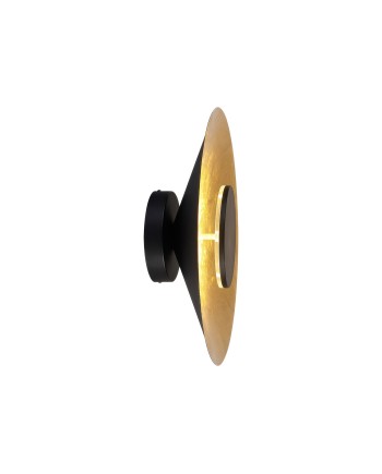 ORION * APLIQUE LED 24W 3000K NEGRO / PAN DE ORO